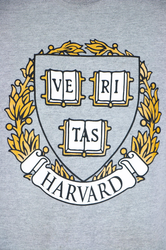 Harvard Veritas sweater lichtgrijs