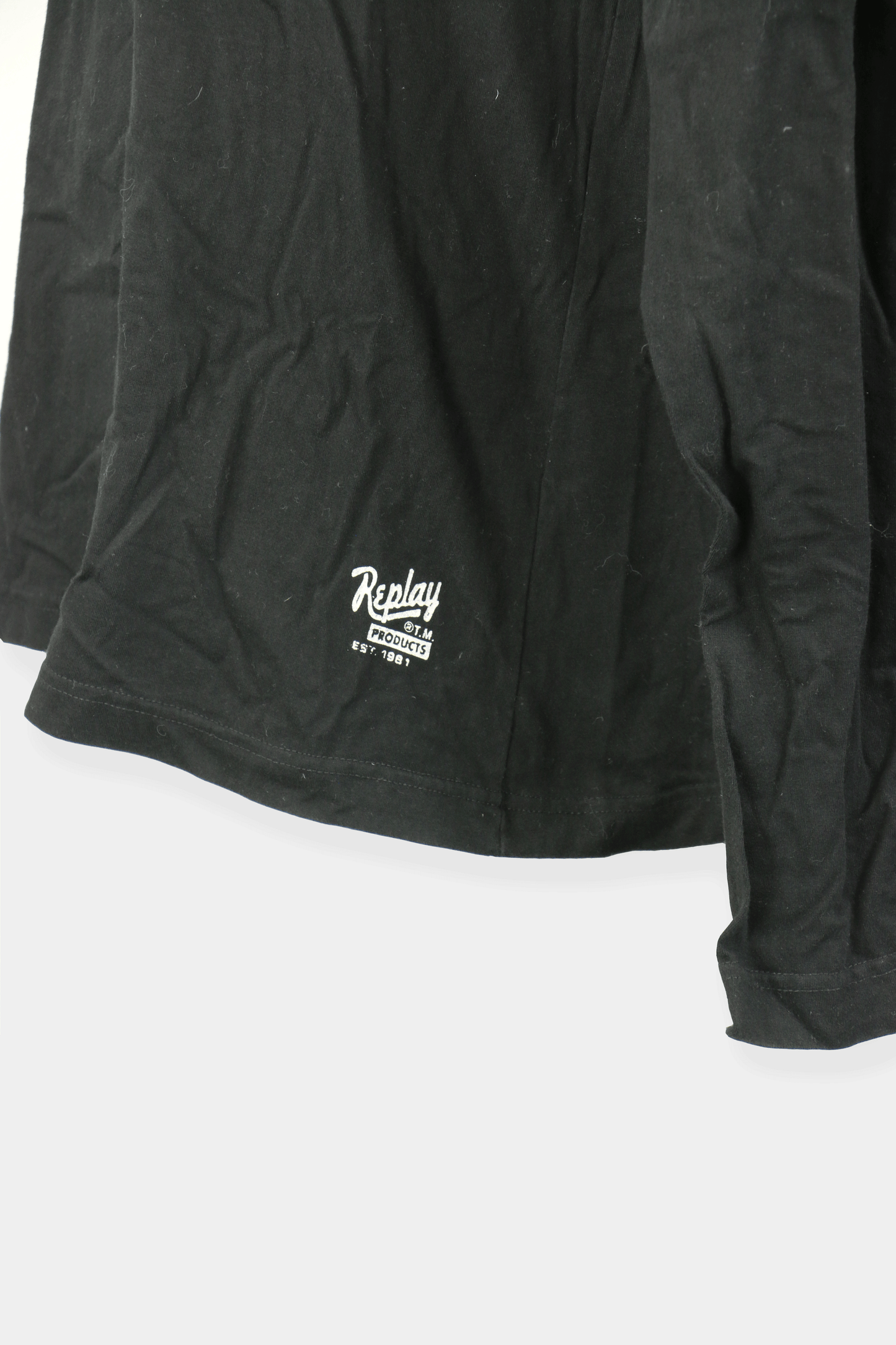 Replay Longsleeve zwart