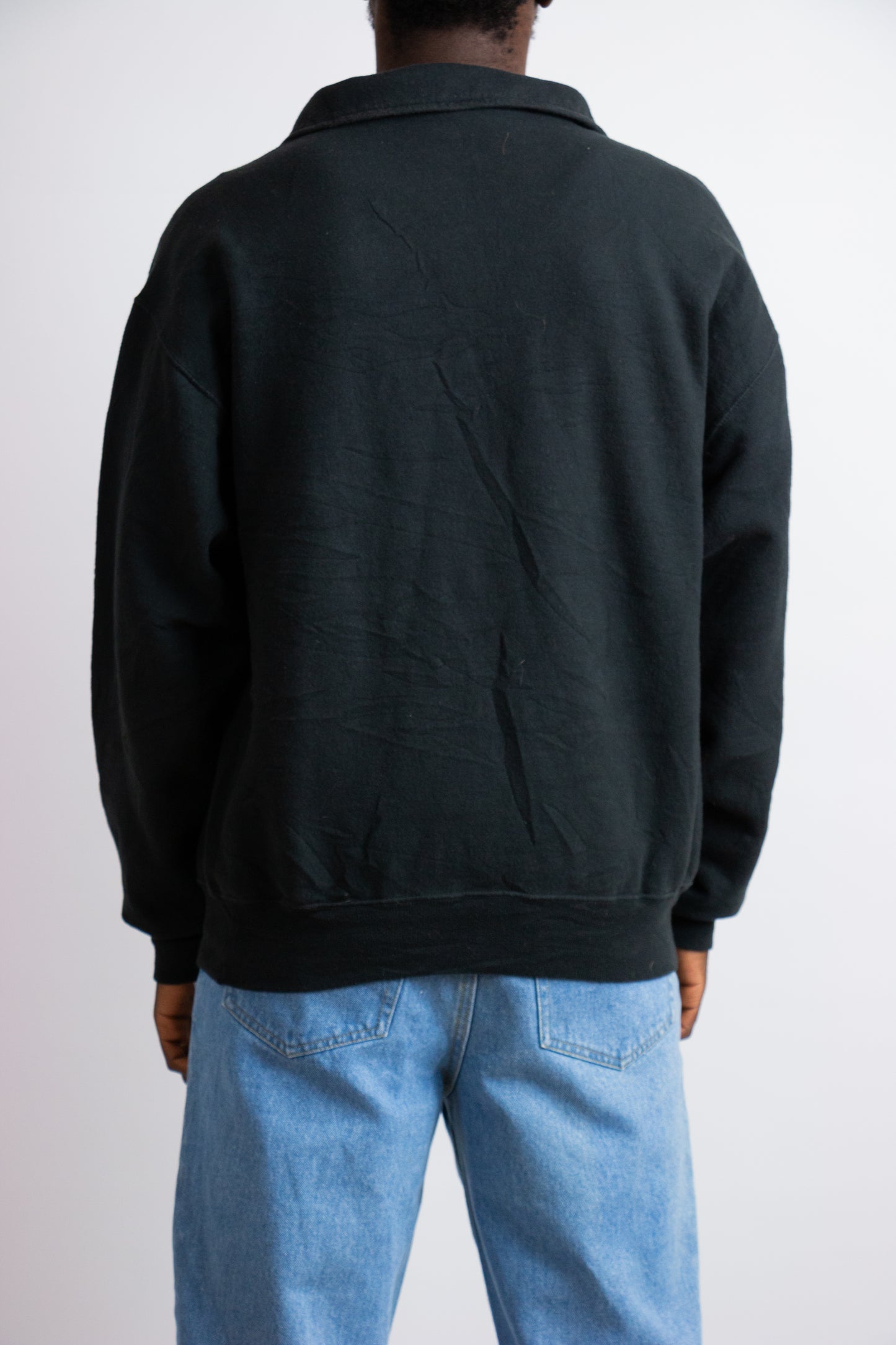 Jazz quarter-zip trui zwart