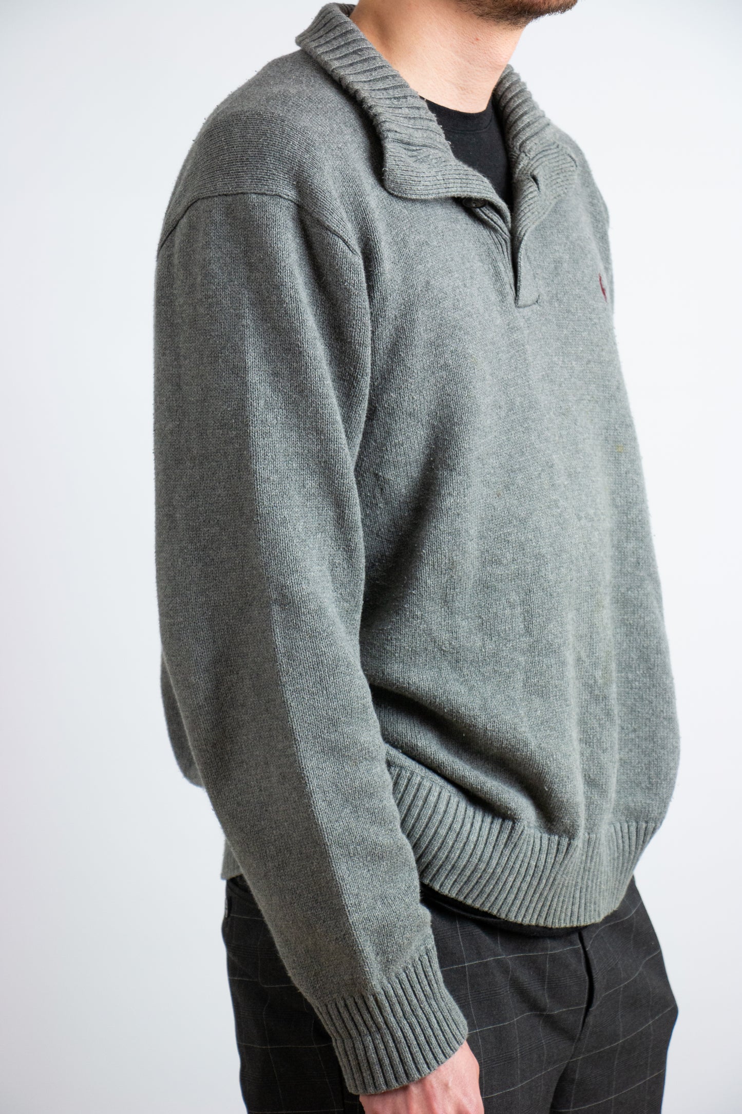 Ralph Lauren quarter-zip trui grijs