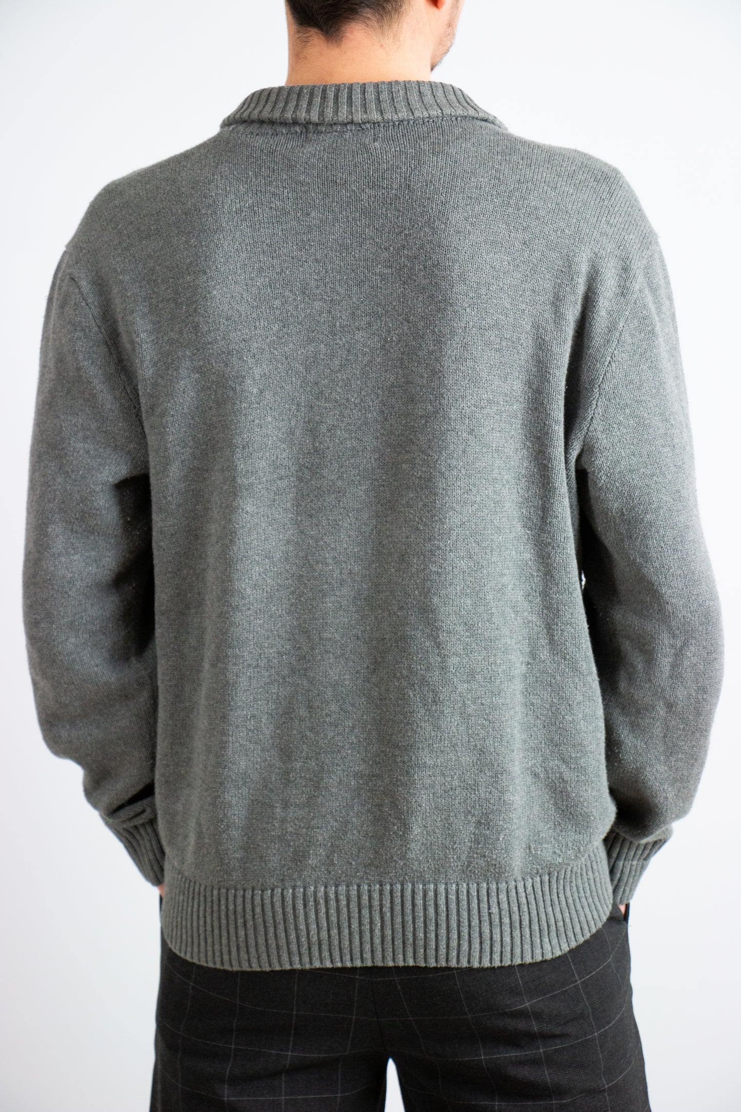 Ralph Lauren quarter-zip trui grijs