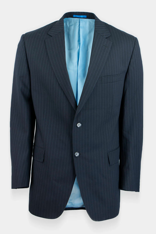 Tailor & Son Blauwe colbert met lichtblauwe strepen