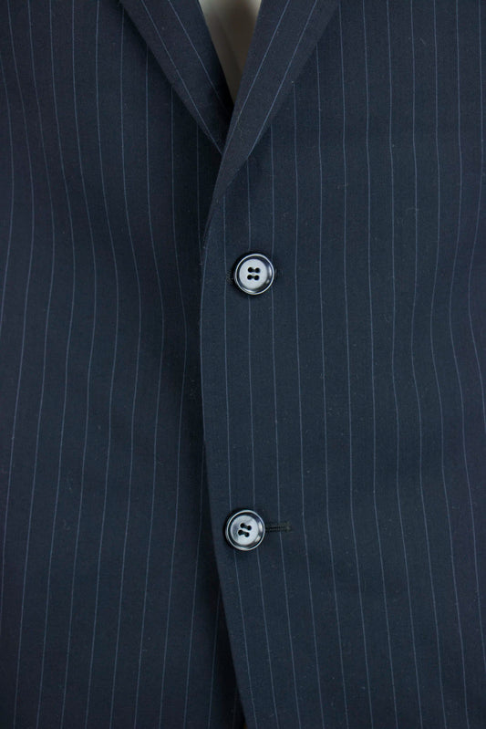 Tailor & Son Blauwe colbert met lichtblauwe strepen