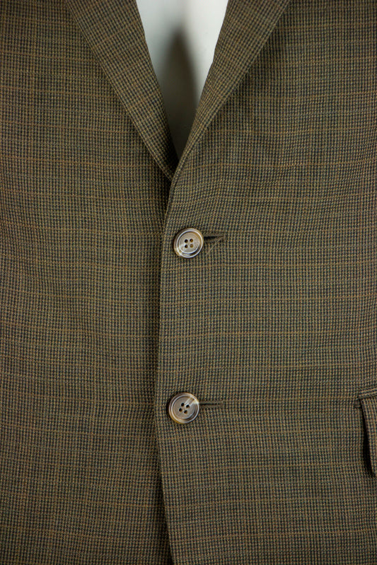 Ralph Lauren Bruine colbert met ruiten patroon