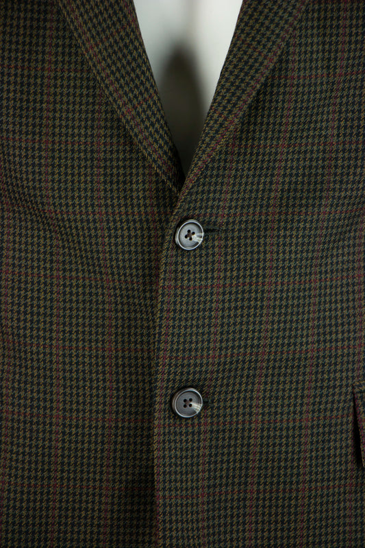 Ralph Lauren Formele donkerbruine colbert met patroon