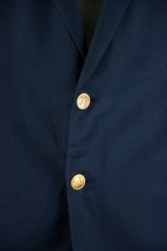 Ralph Lauren Lichte navy colbert met goudkleurige knopen