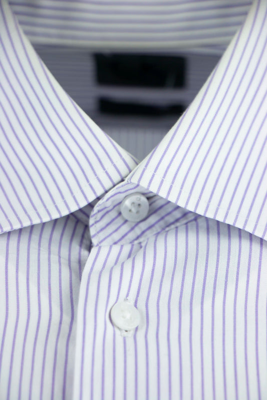 Calvin Klein overhemd paars gestreept