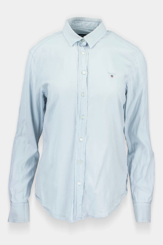 Gant overhemd lichtblauw met logo