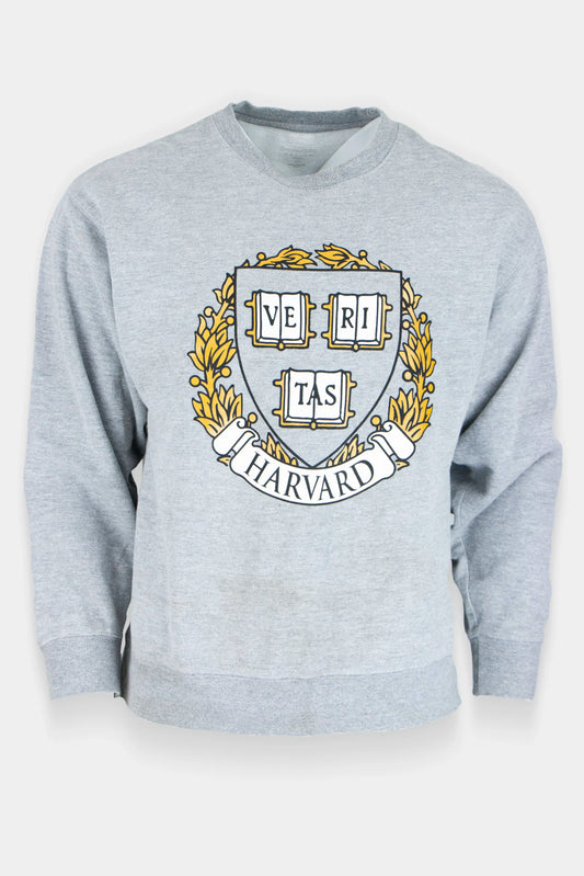 Harvard Veritas sweater lichtgrijs