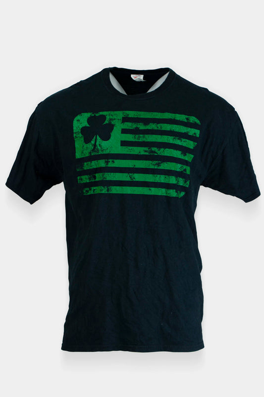 Vintage klaver t-shirt zwart