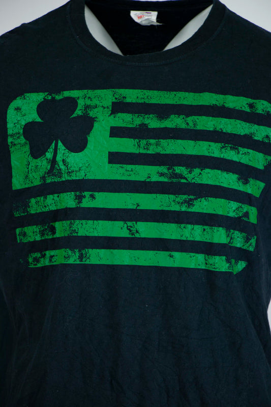 Vintage klaver t-shirt zwart