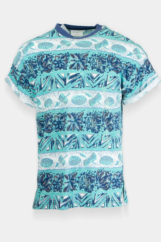 Surfer t-shirt lichtblauw