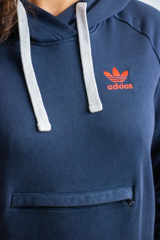 Adidas hoodie zwart - rode logo