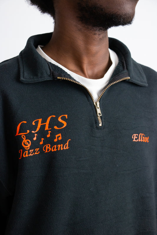 Jazz quarter-zip trui zwart