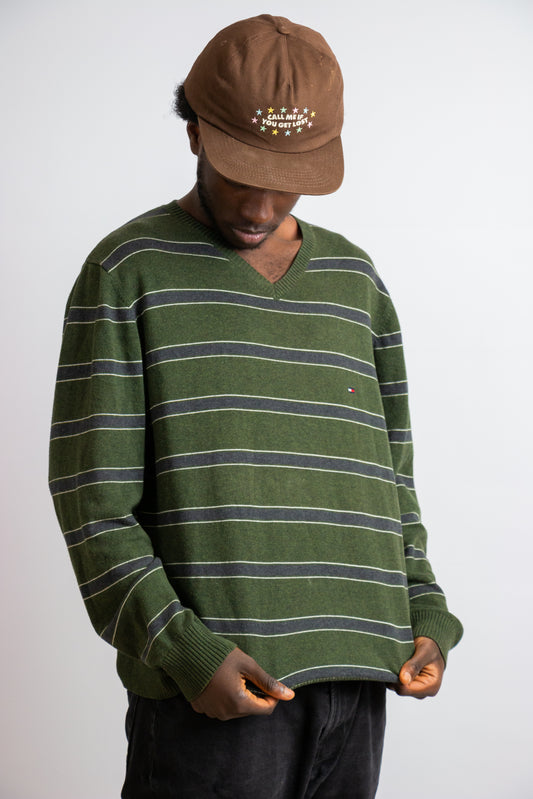 Tommy Hilfiger pullover gestreept groen