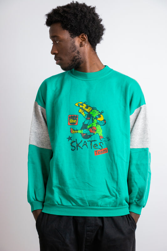 Skater sweater groen